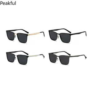 2026 New Men's Metal Sunglasses – Ultra-Light, High-End Square Design for Fashion & Driving, Stylish & Durable Eyewear for Everyday Wear & Outdoor Adventures