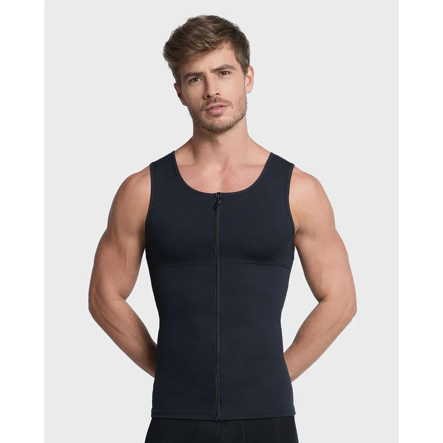 Leo Moderate Shaper Vest with Double-Layered Support in Abs and Back