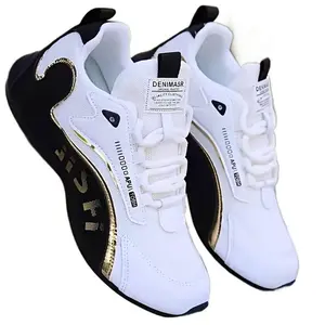 1 pair of breathable height-increasing men's sports casual shoes, suitable for outdoor activities, large size, lightweight and comfortable, dual-purpose for training and running