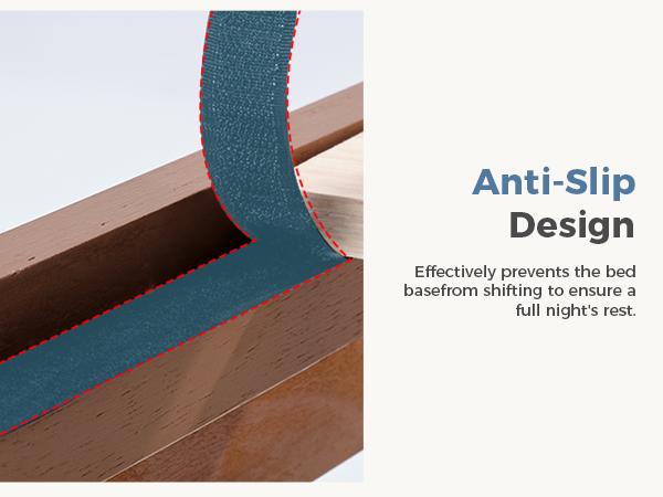 Solid Wood Platform Bed Frame with Headboard, 800lbs Heavy Duty Support, Under-Bed Storage, No Box Spring Needed, Easy Assembly,Rustic Brown