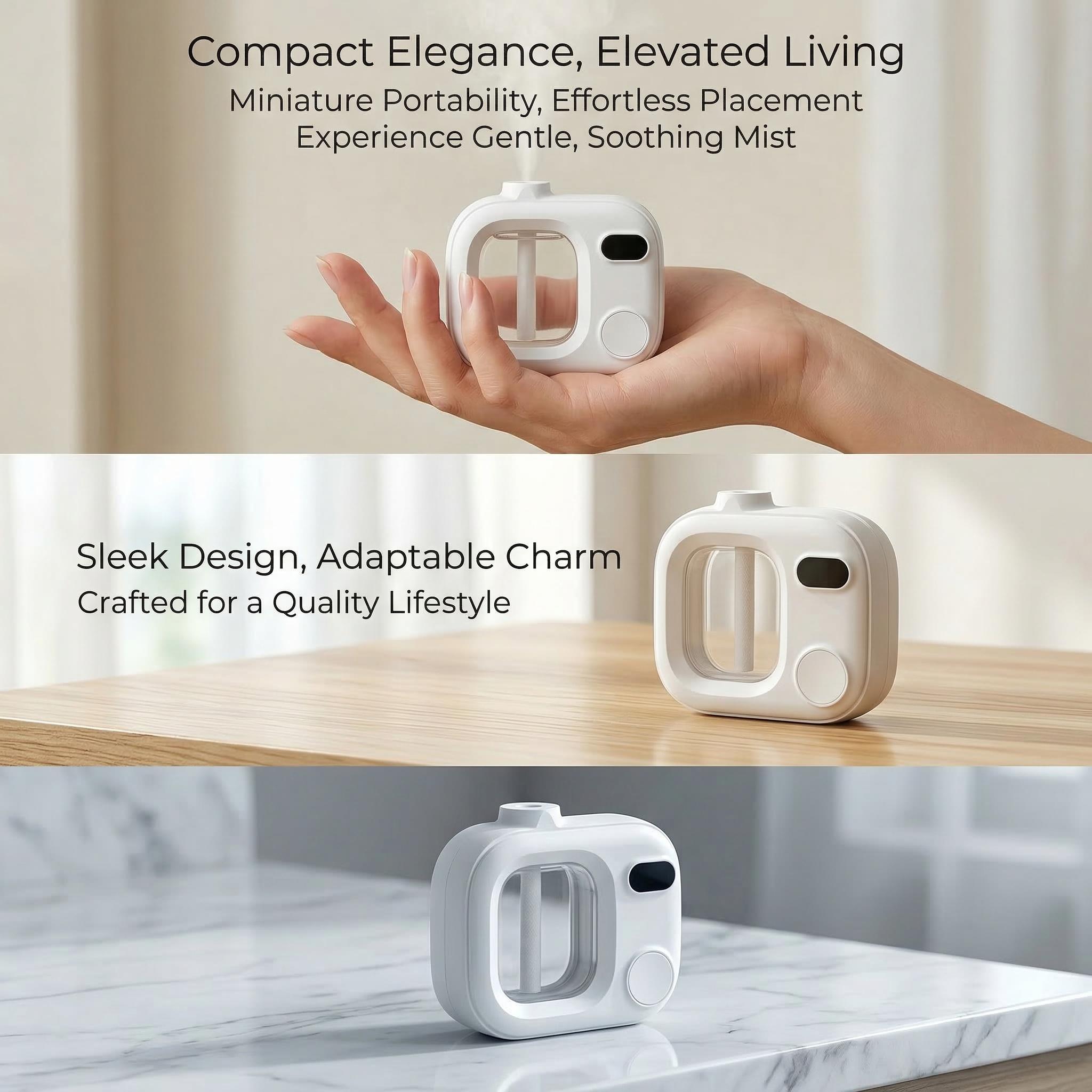 Automatic essential oil diffuser with deodorizing function - suitable for humidifiers in bedrooms, offices, bathrooms, and home aromatherapy machines, with long-lasting fresh air (cold mist, automatic shut-off)