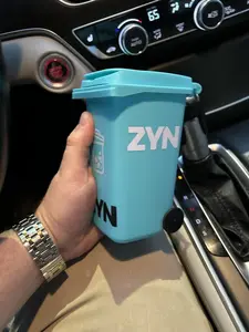 Zyn bin desktop trash - compact & stylish waste bin for desk/office