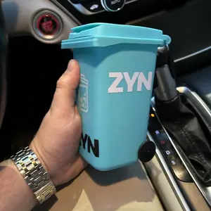 Zyn bin desktop trash - compact & stylish waste bin for desk/office