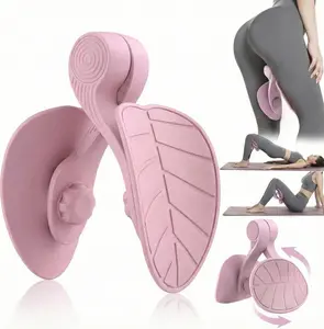 Pelvic Floor Muscle Trainer without Counter, Exercise Tool for Postpartum Recovery, Home Fitness Equipment for Women, 360° Adjustable Design , 20LB Resistance, Portable Training Tool in Pink and Purple