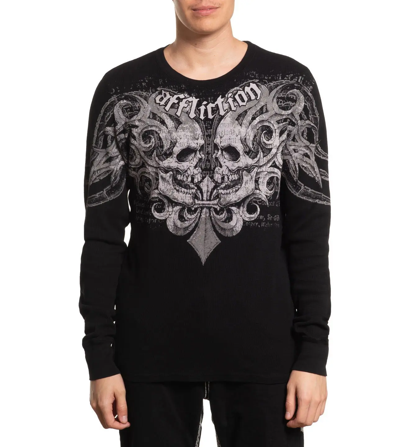 Affliction Men's Thermal Long Sleeve Shirt Legion Reborn Affliction Men's Thermal Long Sleeve Shirt Legion Reborn