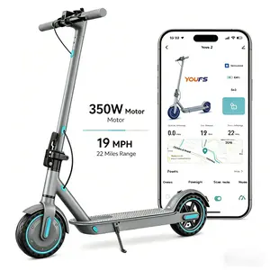 Foldable Electric Scooter | 350W Powerful Motor + 7.8AH Battery, 19MPH Max Speed, 21-Mile Range, 8.5-inch Honeycomb Solid Tires, 3 Speed Modes, Foldable Design, Dual Braking System, Smart APP Control. Ideal for all daily commutes outdoorfun