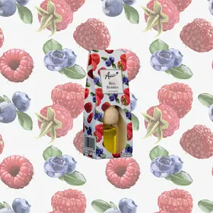 Red Berries Car Air Freshener - Aromatic Scent, Sustainable Material, Long-Lasting, Perfect Vehicle Accessory