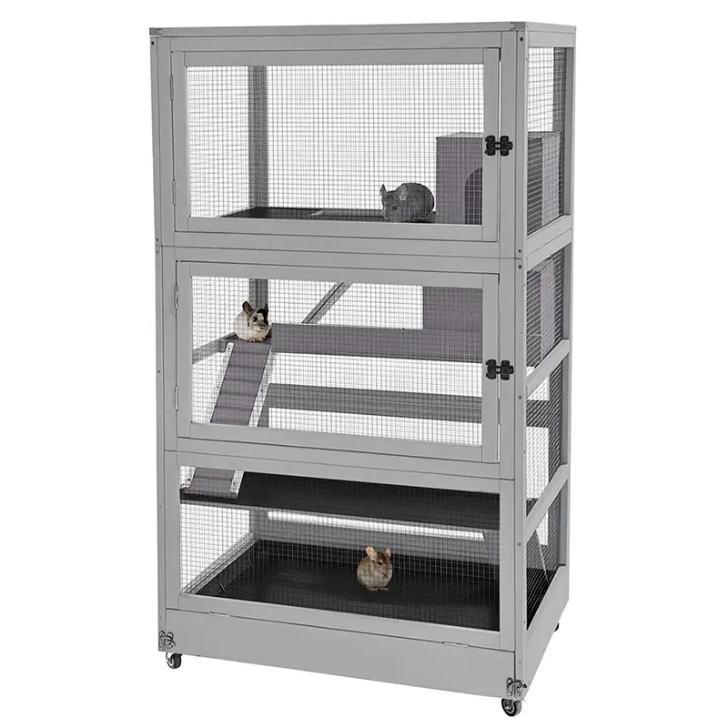 Aivituvin-AIR56 Large Wooden Chinchilla Ferret Cage Aivituvin-AIR56 Large Wooden Chinchilla Ferret Cage