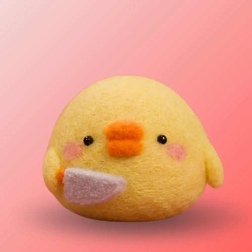 Chirpy Chick – Beginner DIY Wool Felting Kit with Needles, Foam Pad & Tutorial