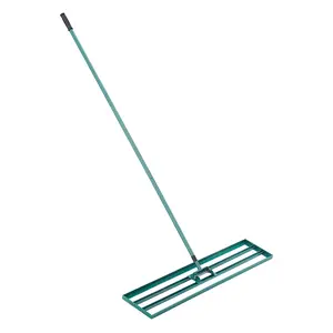 VEVOR Lawn Leveling Rake, 48"x10" Level Lawn Tool, Heavy-duty Lawn Leveler with 78" Steel Extended Handle, Yard Leveling Rake Suit for Garden, Golf Lawn, Farm