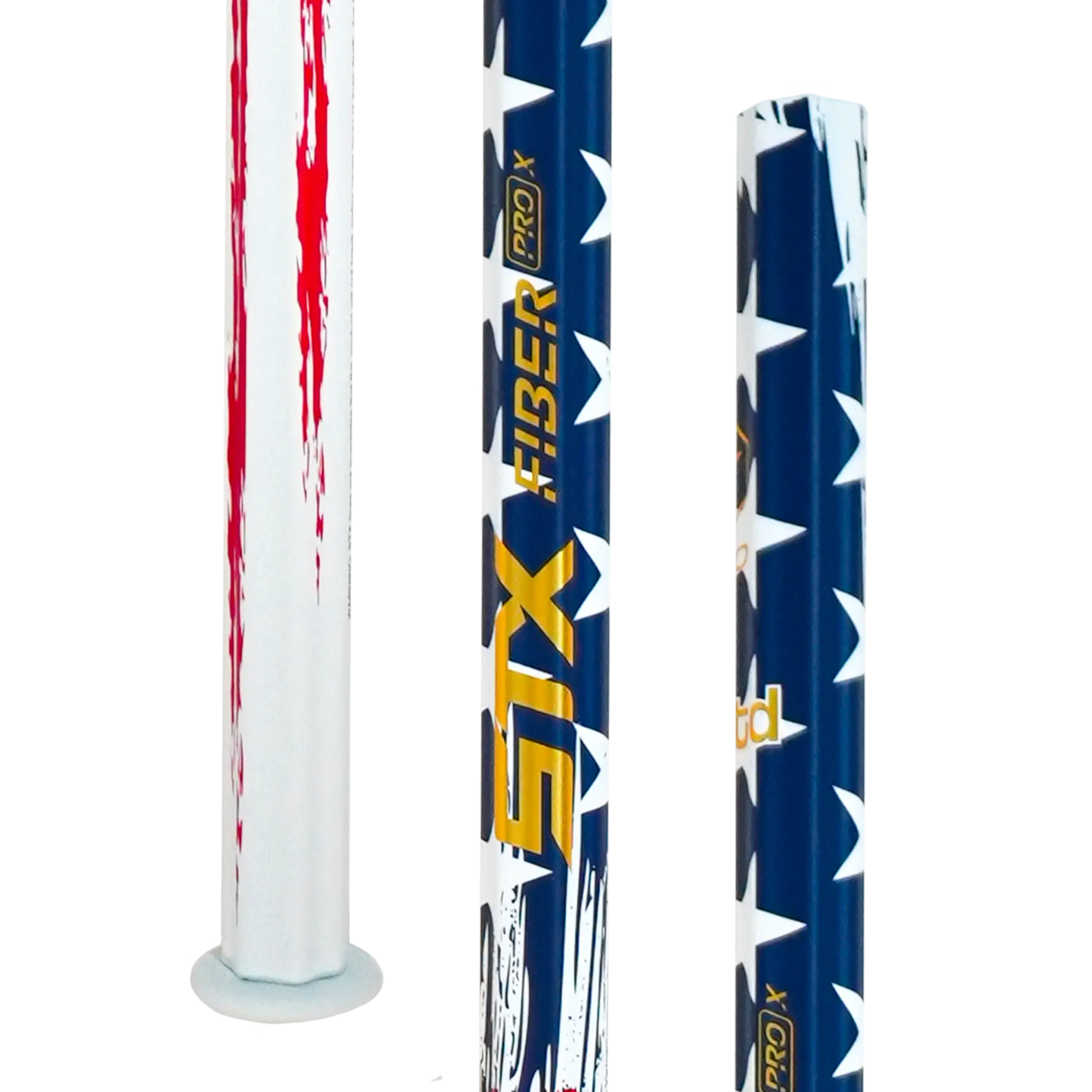 STX Fiber X Pro LE Shredded Lacrosse Shaft for USA Lacrosse - Better Ball Control, Constant Flex Profile, Curved & Contoured Edges, Higher-Friction Treatment, Reduced Tape Need, Curved And Contoured Edges