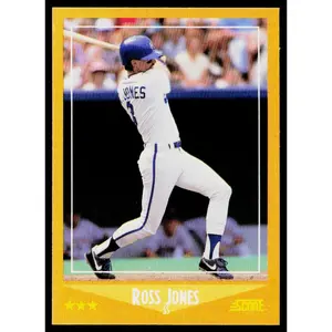 Ross Jones 1988 Score #598 RC Kansas City Royals