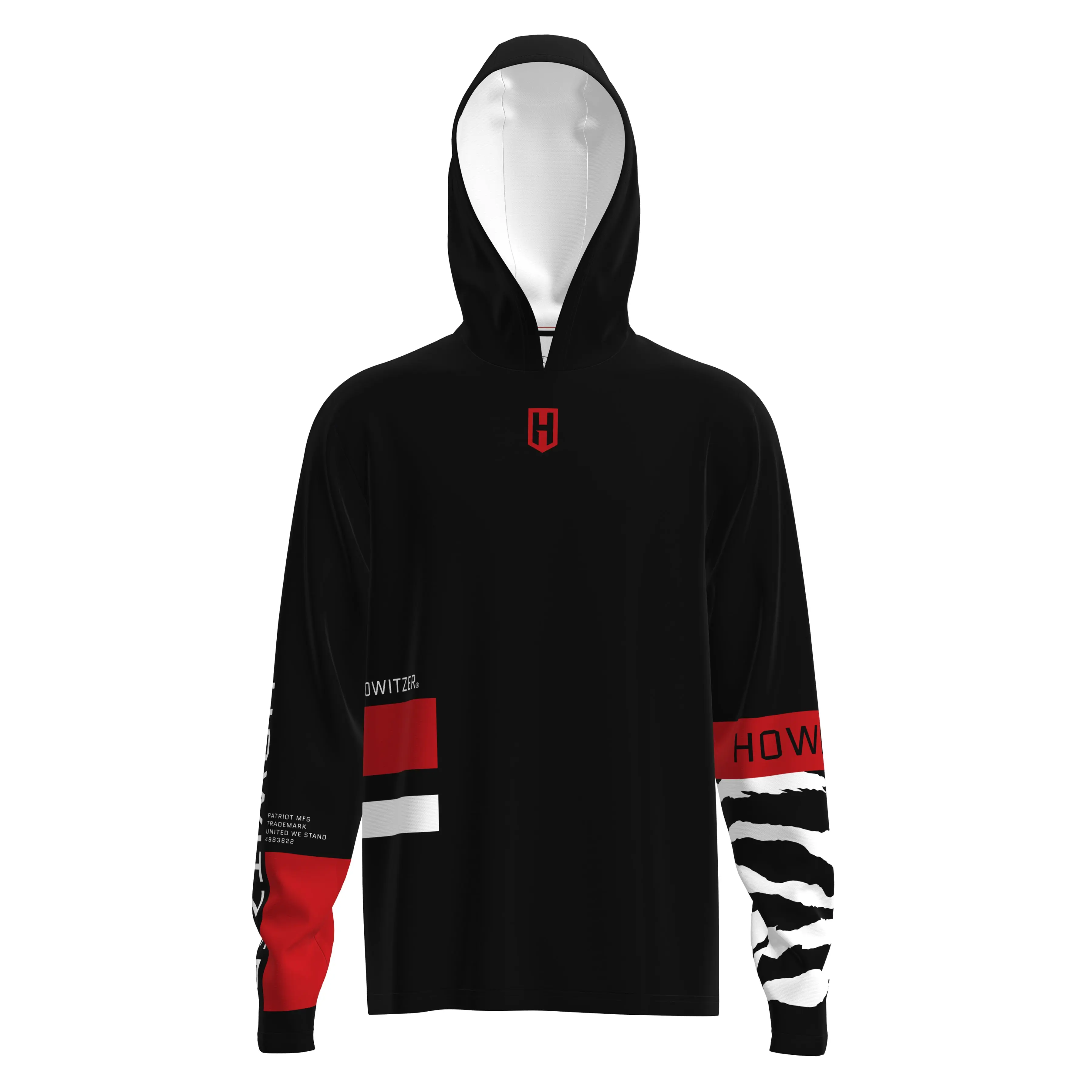 Men's Fitted Athletic Hoodie, Sporty Chic Lightweight Mesh Pullover with UPF+ Sun Protection, Quick Dry, Machine Wash, Moisture Wicking
