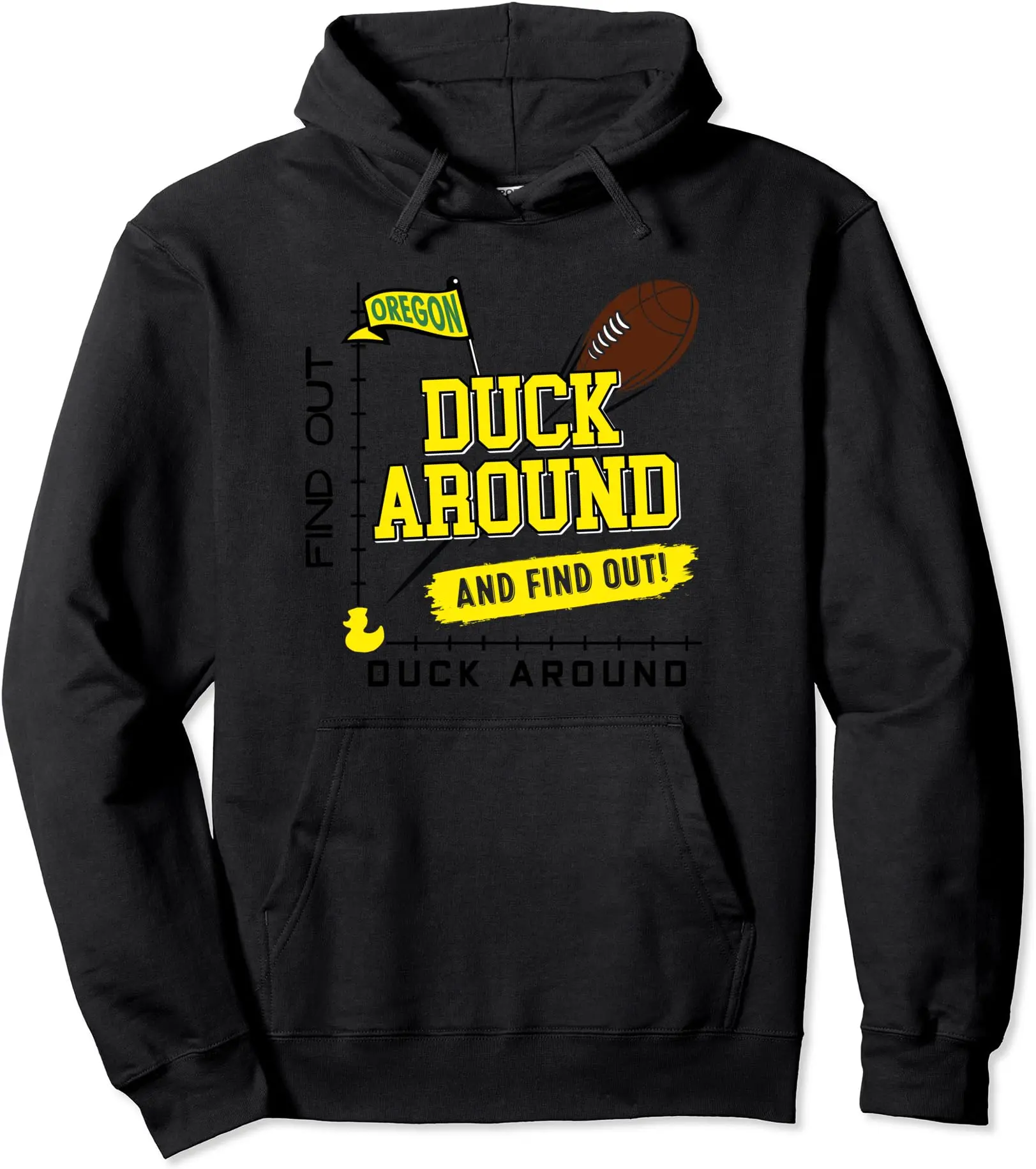 Oregon Duck Around And Find Out Pullover Hoodie, Unisex Cotton Blend Hoodies