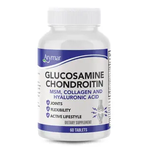 Arymar Glucosamine, Chondroitin, MSM, Collagen & Hyaluronic Acid Supplement 60 Tablets