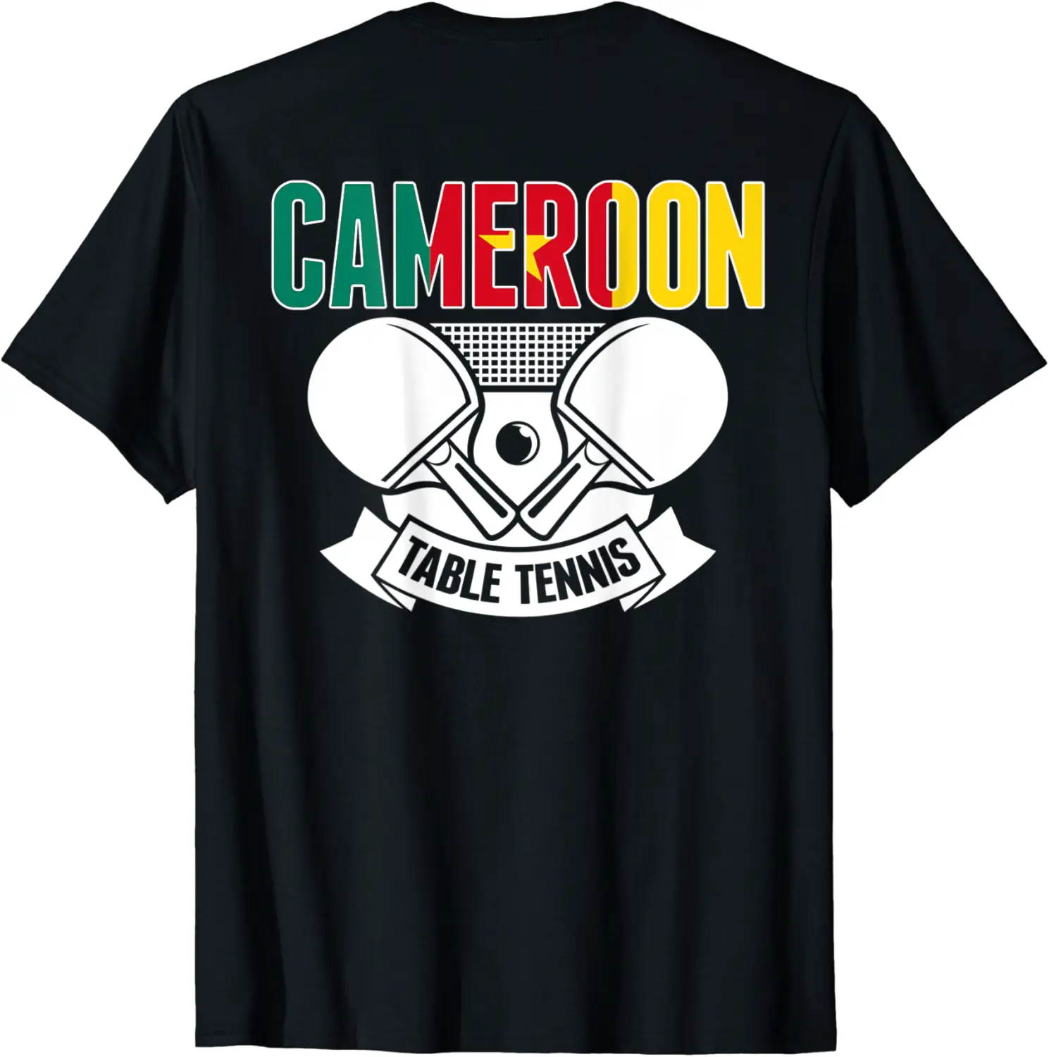 Cameroon Table Tennis Lovers - Support Cameroonian Ping Pong T-Shirt - Dilpreetka Shop 73B0BL7FCRT6