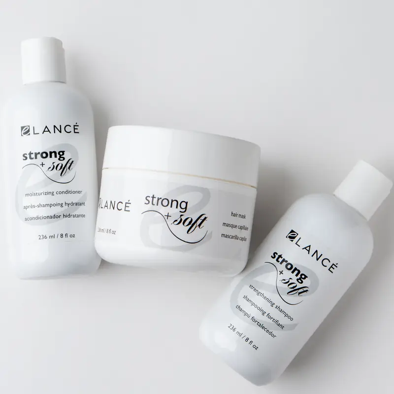 eLANCÉ Premium Strengthening Trio – Complete Nutrition and Softness Treatment with a Silky Effect, Natural Shine, and Hair That Looks Visibly Healthier from the First Use.