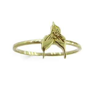 Flower ring DRACULA ORCHID