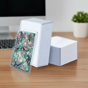 Card Protector, 1 Set Hard Plastic Card Sleeves, Premium Card Holder for Sports Baseball Football Game Cards, Desk Organizer for Home Office, Trading Card Sleeve, Trading Card Toploaders