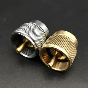 Flat Gas Tank Outdoor Stove Head Connection Port Converter, Propane Adapter, Solid Gas Mapp Adapter, Garden Tool Accessories