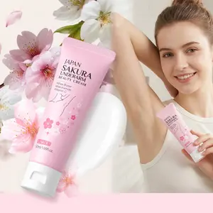 Sakura Underarm Brightening Cream 50g  Japanese Cherry Blossom Body Lotion  Fades Dark Armpits Knees Elbows  Gentle Non-Irritating Formula  Daily Body Care Essential