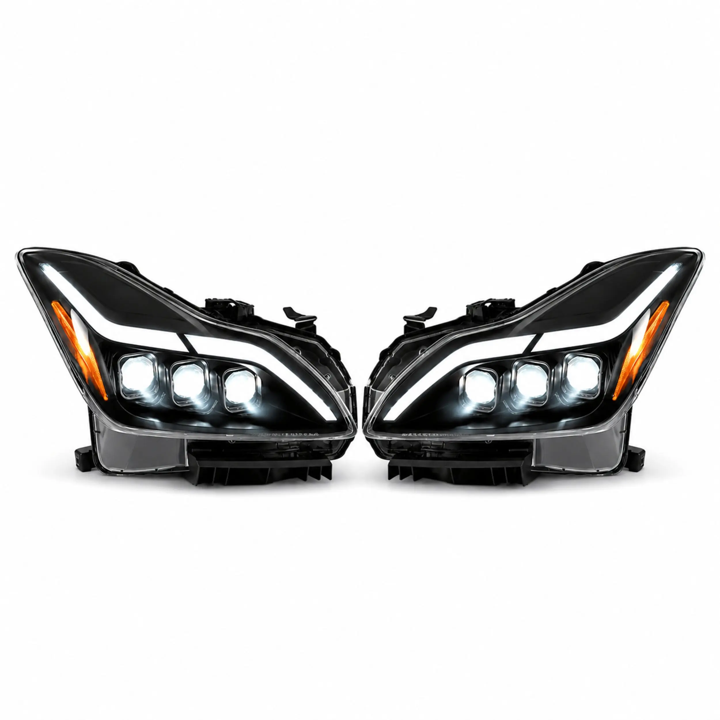 2008-2015 Infiniti G37 / Q60 Coupe & Convertible LED Triple Projector Headlights Assembly