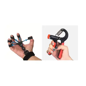 Exercise Strength Set (hand Grip Trainer + Finger Exerciser), Wrist Strengthening Forearm Clamp Hand Squeeze Gripper, Portable Home Fitness Yoga Equipment