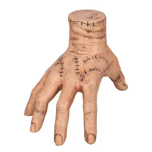 Wednesday Addams Family Thing Hand, Cosplay Hand by Addams Family, Fake Hand Toys Scary Props Halloween Decorations Prop Movie，Accessories for Halloween Xmas Gift Masks Spooky Water Proof Ornaments Cotton