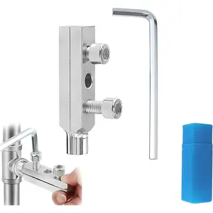 Broken Faucet Extractor Tool, Broken Pipe Extractor Tool Adjustable, for Pipes 1/2 Inch and 3/4 Inch, Stripped Screw Removal Tool, Easy Out Bolt Extractor Kit for Damaged Faucet Water Pipe Remover