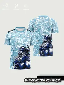 Viking Nordic Myth Warrior Football Jersey, Moisture Wicking, Round Neck, Suitable for Teams, Fan Clubs, Theme Competitions