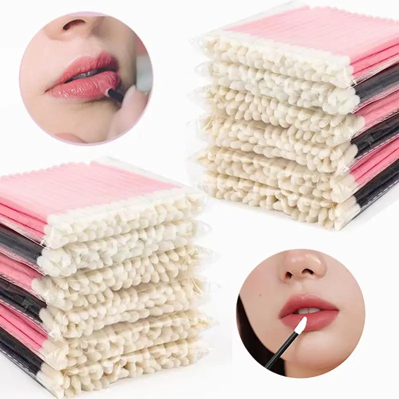 50/1000pcs Lip Brushes Applicators  Lip Gloss Wand Applicator Eyelashes Brush Lipstick Brush Beauty Makeup Supplie Tool