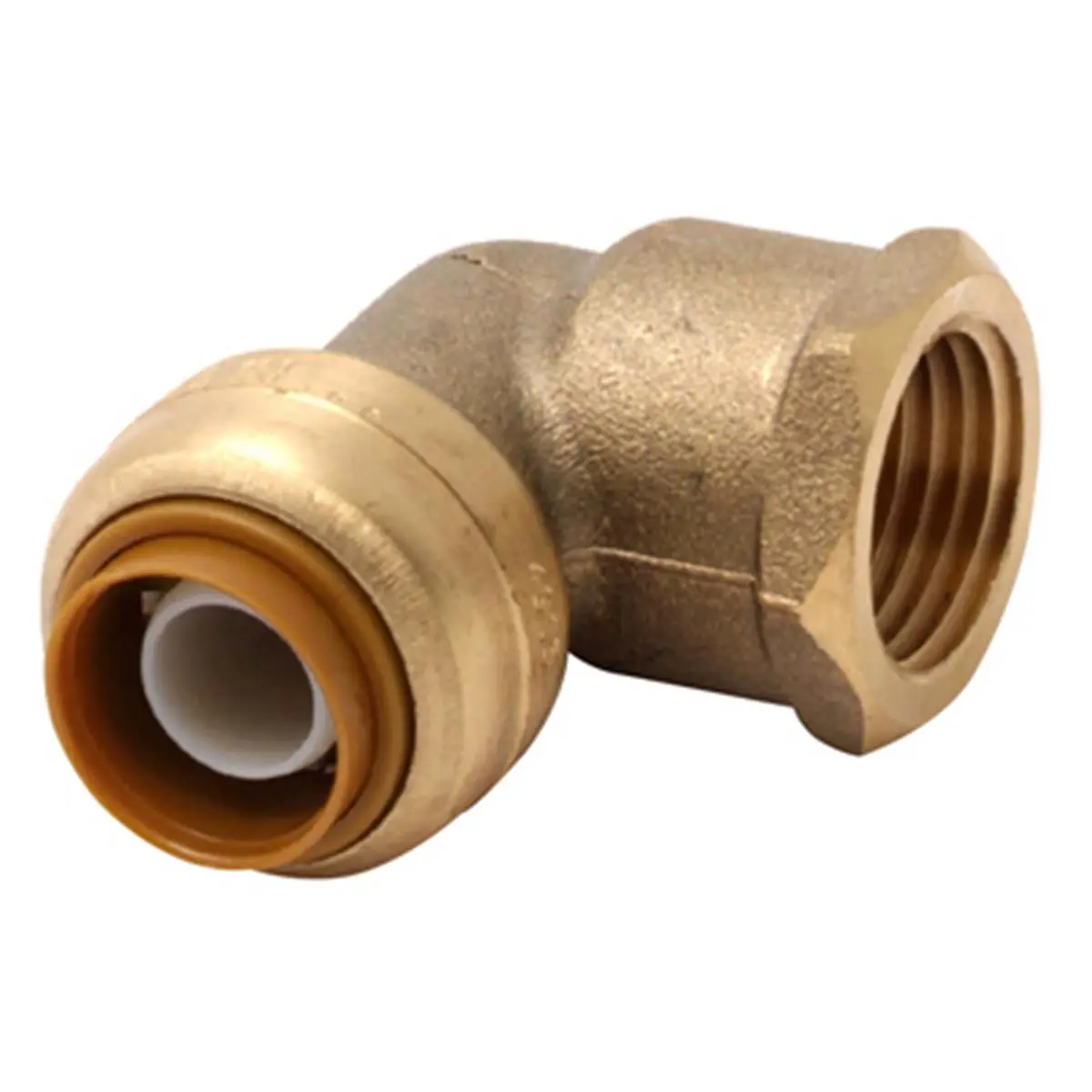 212 MAIN 90-Degree FNPT Copper Push-Fit Elbow Fitting, 0.75 in. Disassembly-Ready Connector for Boating Plumbing, Compatible with PEX/CPVC Pipe
