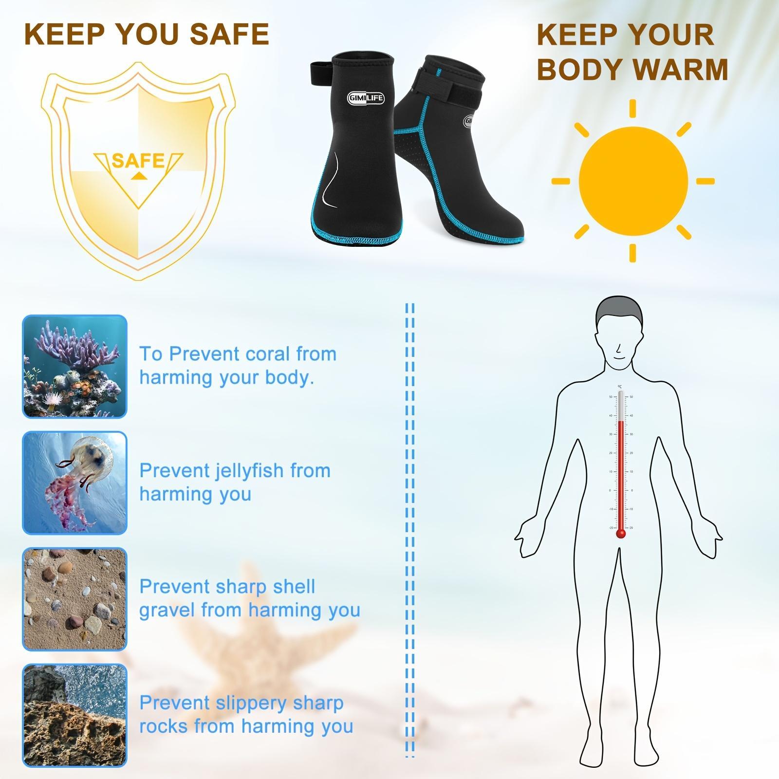 Neoprene Socks, 3MM Water Socks for Women And Men And Diving Wetsuit Socks, Sand Socks, Dive Socks And Fin Socks