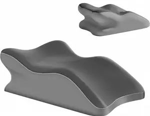 TIKTOK SHOP Sleeping Pillow Memory Foam Pillow for Bed Back Support, Reading Pillow Multifunctional Sitting Lying 3D Curve Design Shoulder Neck Spine Support (Blue Gray)