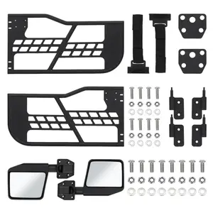 Off Road Tube Trail Door Compatible With 2021-2025 (4-Door), Front & Rear Tubular Half Doors Set Of 4 - For Trail, Beach & Rock Crawling Adventure (Without Mirrors)