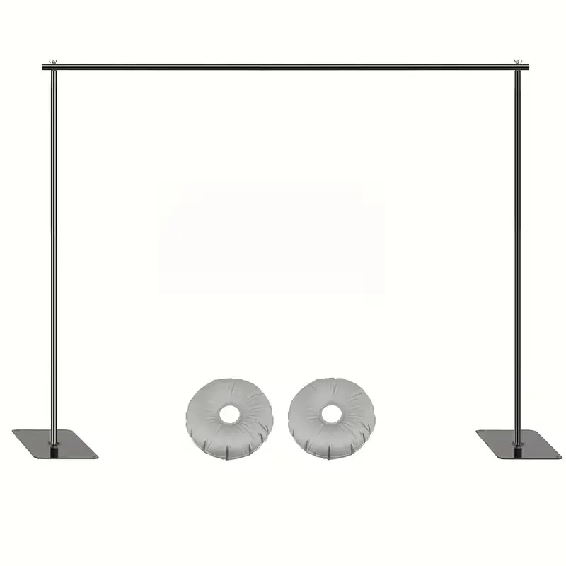 Heavy Duty Metal Adjustable Backdrop Stand (10x6.5ft) - Festive & Photo Studio Background Support System for Weddings, Birthday Parties