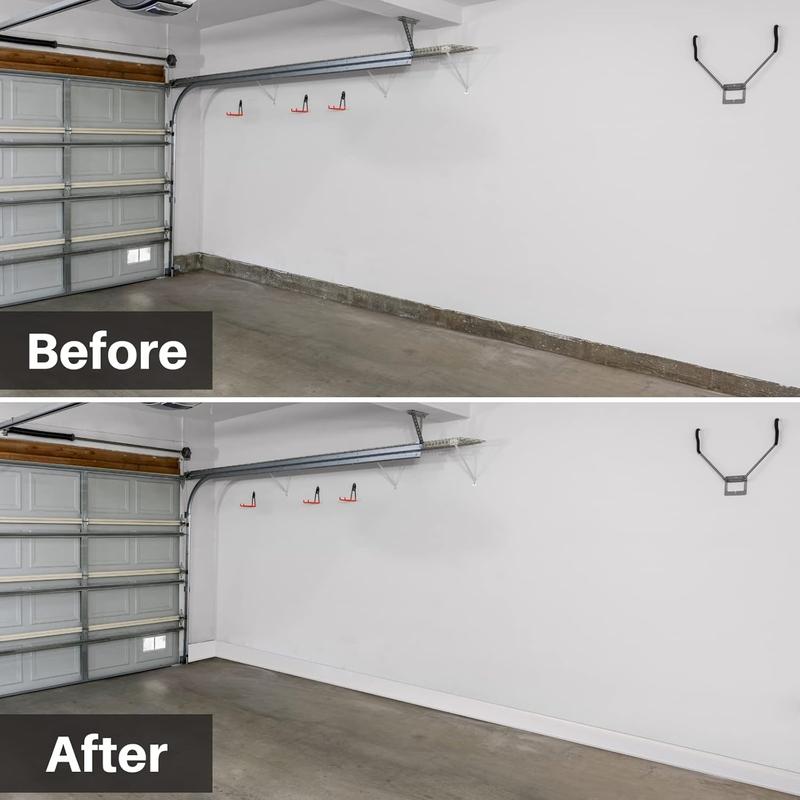 Flexible Baseboard Molding Trim, 6 Inch x 20  Peel and Stick Vinyl Wall Base Cove Base, Self-Adhesive Rubber Wall Base Moulding Trim(S152,White)