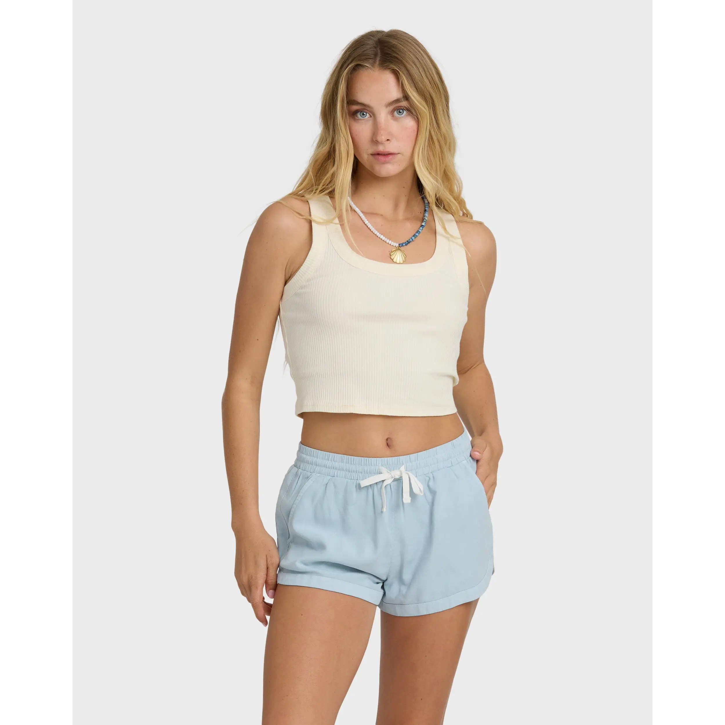 BILLABONG Women's Road Trippin Shorts, Regular Fit Woven Woven Shorts with Adjustable Drawcord, Summer Vacation Shorts
