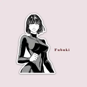 Fubuki Aesthetic Anime Sticker – Waterproof Manga Decal for Car, Skateboard, PC