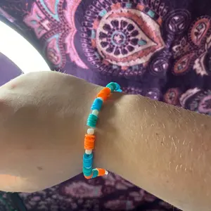 Xl handmade clay bead bracelet beach day Female Male Daily