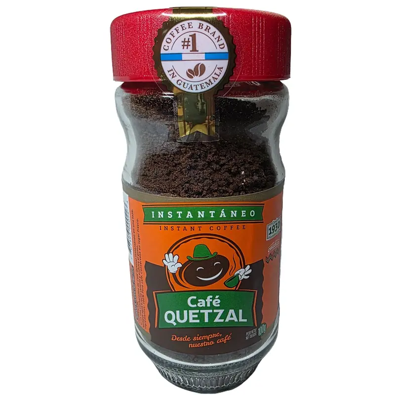 Café Quetzal 100g Instantaneo from Guatemala  Instant Coffee -100% Authentic Coffee