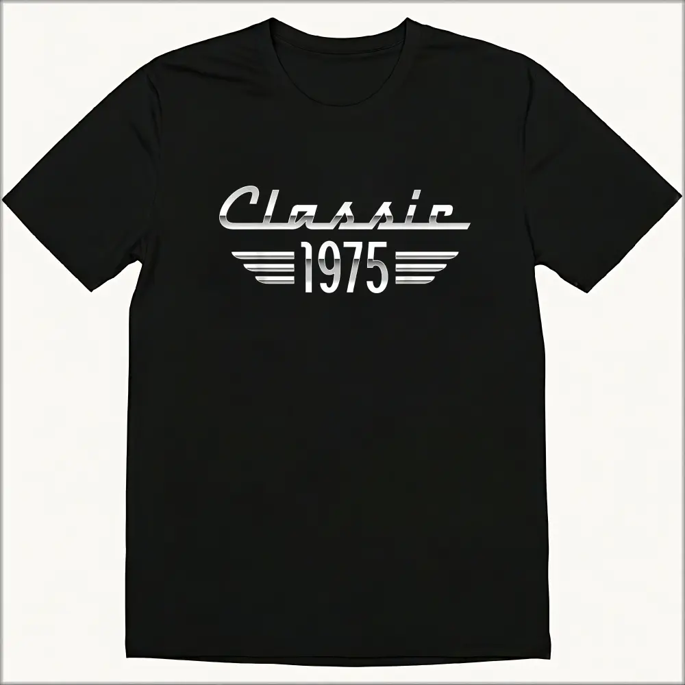 Men'S 50th Birthday Gift Classic 1975 50th Birthday T-shirt, High Quality, 100% Cotton