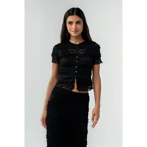 Lexie Lace Blouse in Black