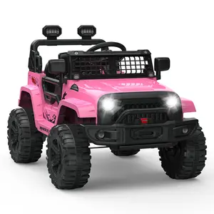 GARVEE 12V Electric Off-Road Ride-On Truck for Toddlers (Ages 1-8) - Parent Remote Control, 3 Speeds, 4 Shock Absorbers, Rear View Mirror, Music, Headlights, Truck Look, Off-Road Fun Christmas Gift Toy Vehicle