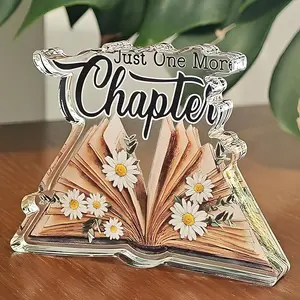 Acrylic Decorative Sign, Book Lover Gift, Reader Gift, Layered Acrylic Decoration, Library Desk Decor, Office Shelf Decor, Home Office Decor