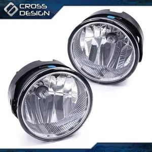 CROSSDESIGN Pair Fog Light Fit For 2007-14 Ford Expedition/2008-2011 Ranger Bumper Lamp New
