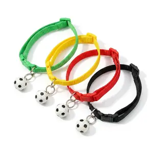 Adjustable Pet Collar with Football Pendant, Cute Football Design Pet Collar, Equipped with A Safety Buckle, Suitable As A Pet Accessory For Small Dogs & Cats toys
