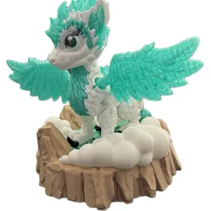 Flexi Air Dragon - 3D Printed with Dynamic Base - Unparalleled Thrills & Excitement - Exhilarating Fantasy Figure