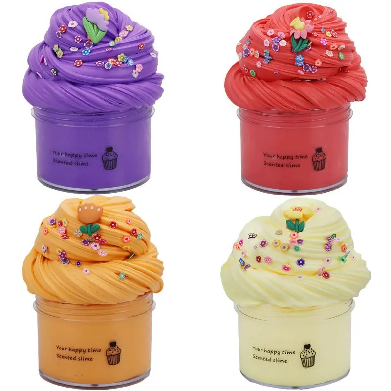 4-piece set 3 (purple, red, orange, cream, yellow)
