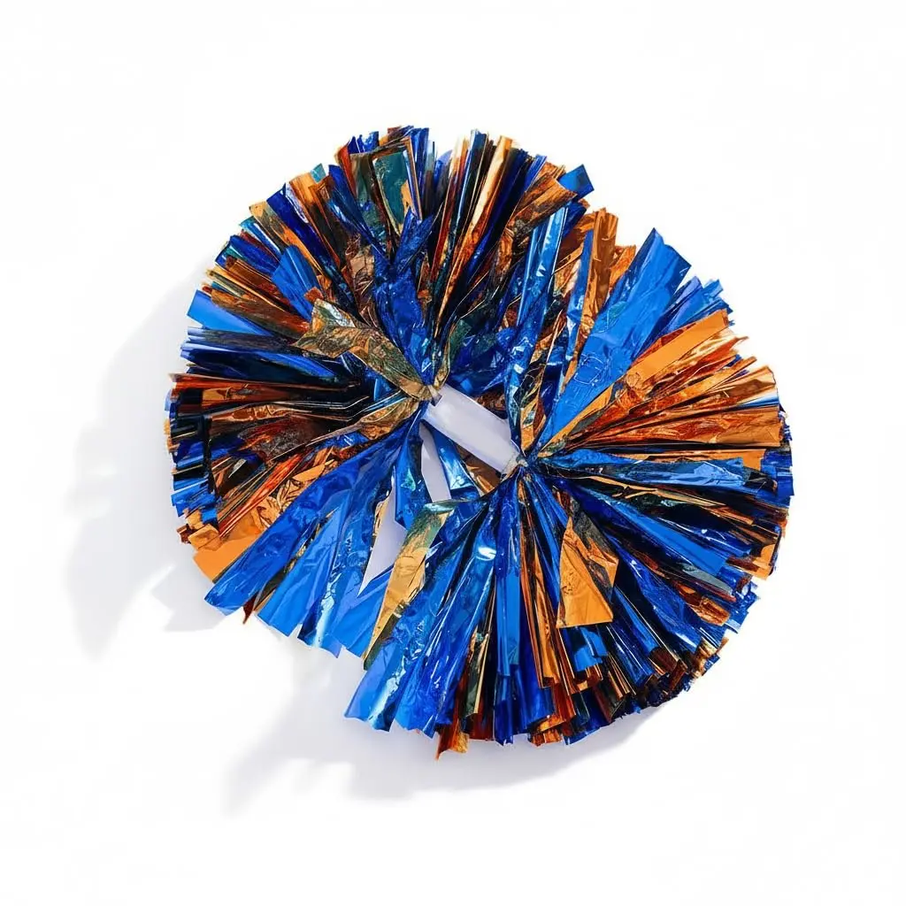 Metallic Orange & Blue Foil